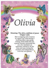 Load image into Gallery viewer, A4 laminated named plaque (Fairies)