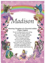 Load image into Gallery viewer, A4 laminated named plaque (Fairies)