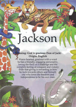 Load image into Gallery viewer, A4 laminated named plaque (Zoo animals)