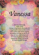 Load image into Gallery viewer, A4 laminated named plaque (Roses)