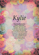 Load image into Gallery viewer, A4 laminated named plaque (Roses)
