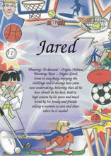 Load image into Gallery viewer, A4 laminated named plaque (Sports)