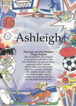 Load image into Gallery viewer, A4 laminated named plaque (Sports)