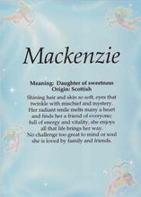 Load image into Gallery viewer, A4 laminated named plaque (Cherubs)
