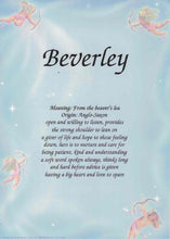 Load image into Gallery viewer, A4 laminated named plaque (Cherubs)