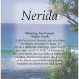 A4 laminated named plaque (Tropical Beach)