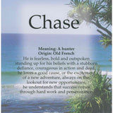 A4 laminated named plaque (Tropical Beach)